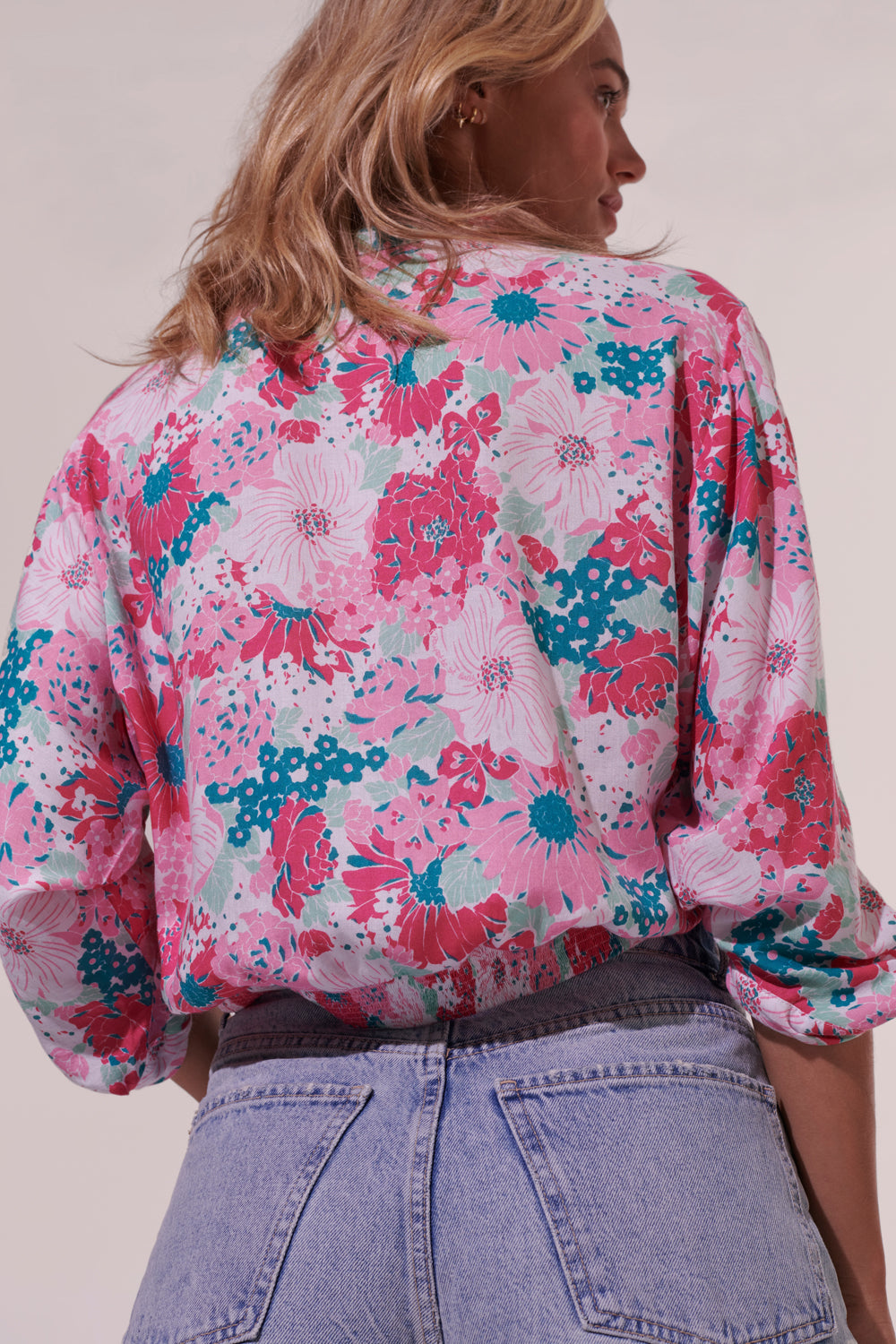 Poupette St. Barth - Azia Shirt - Pink Flower Mix