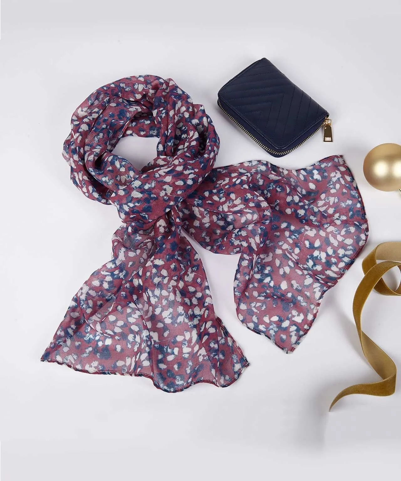 Printed Scarf & Purse Accessory Set