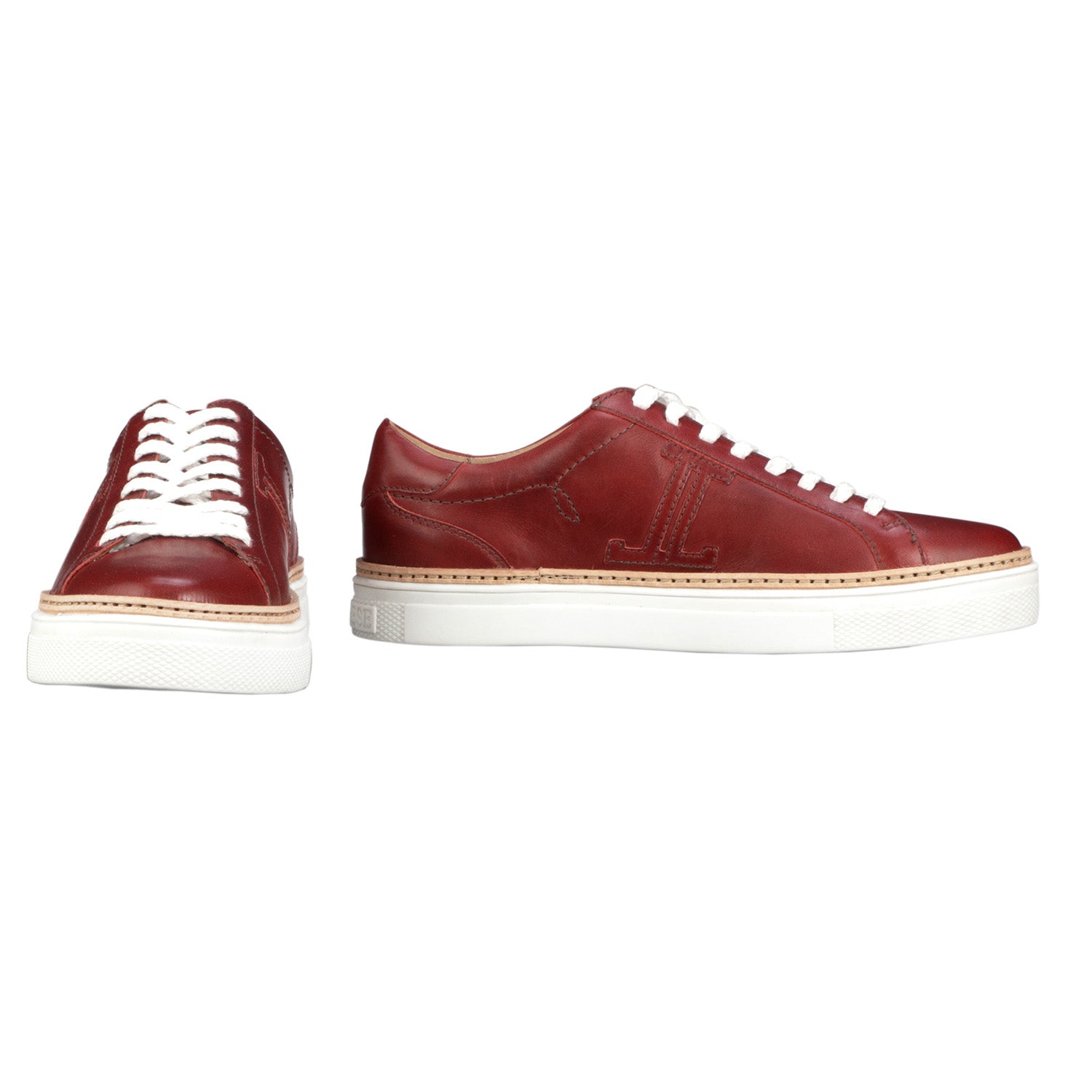 Red Double L Lace Up Sneaker