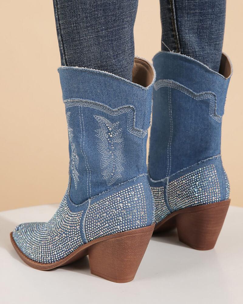 Rhinestone Western Boots: Top Pick for Fashionable Footwear.