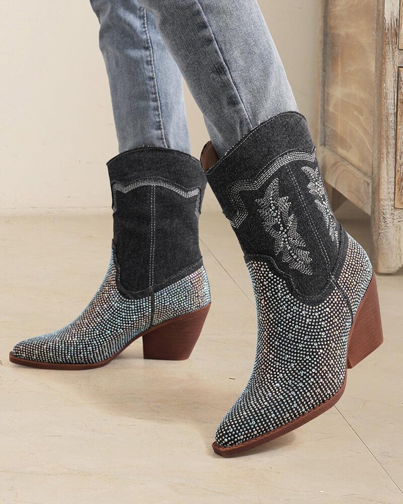 Rhinestone Western Boots: Top Pick for Fashionable Footwear.