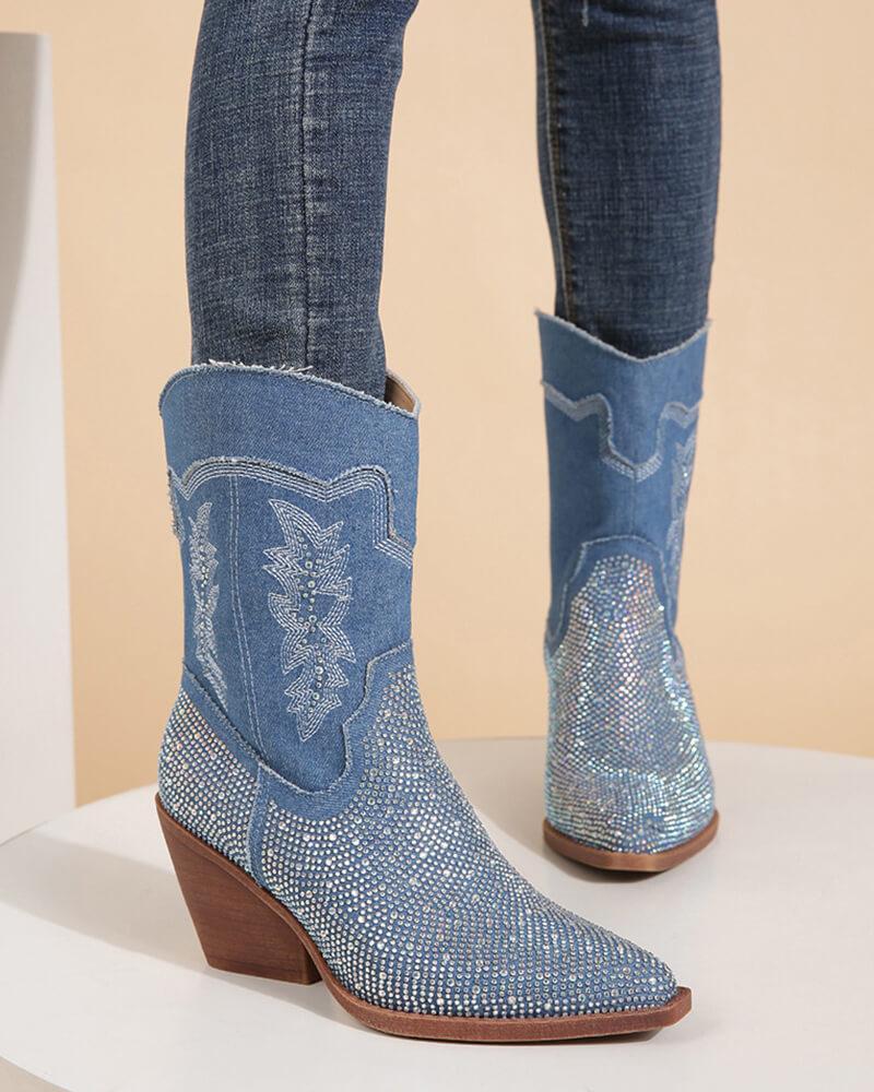 Rhinestone Western Boots: Top Pick for Fashionable Footwear.