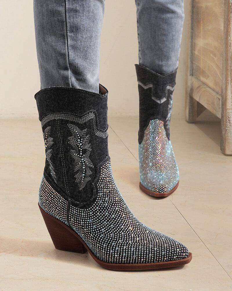 Rhinestone Western Boots: Top Pick for Fashionable Footwear.