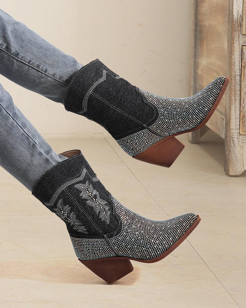 Rhinestone Western Boots: Top Pick for Fashionable Footwear.