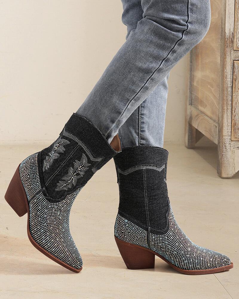 Rhinestone Western Boots: Top Pick for Fashionable Footwear.