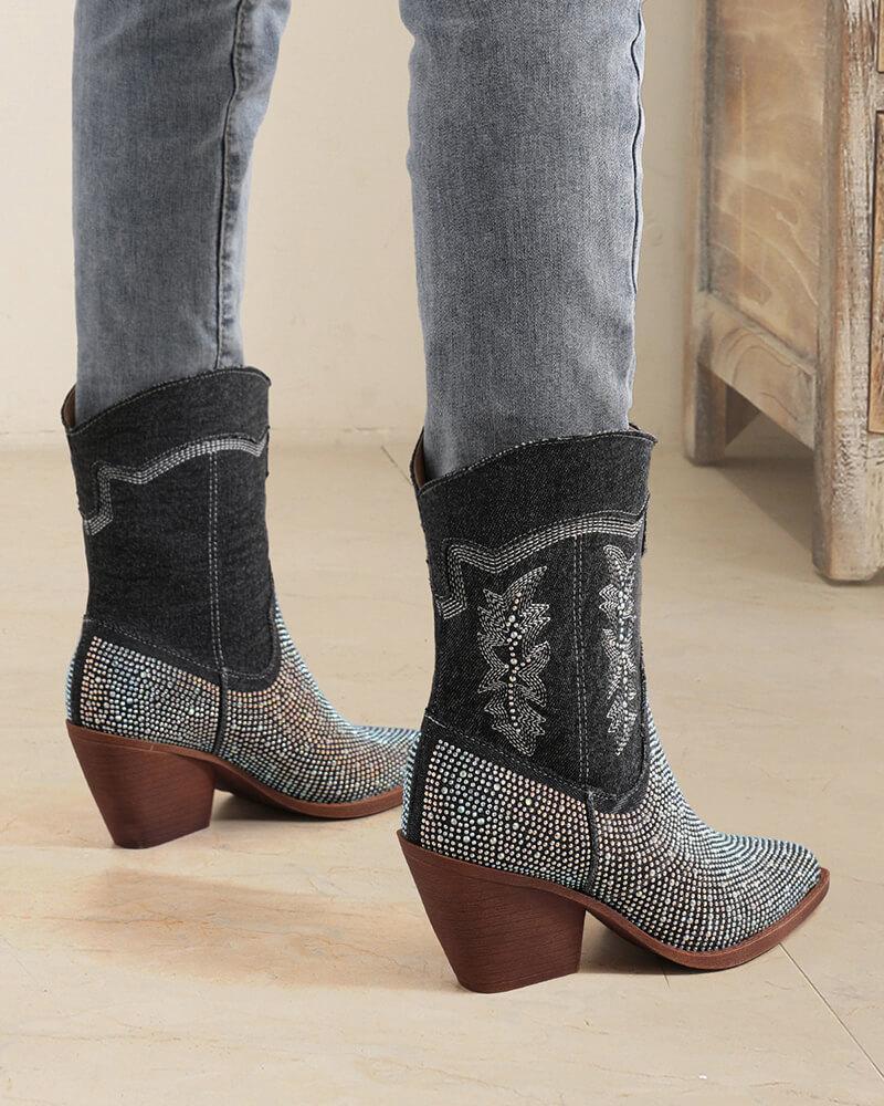 Rhinestone Western Boots: Top Pick for Fashionable Footwear.