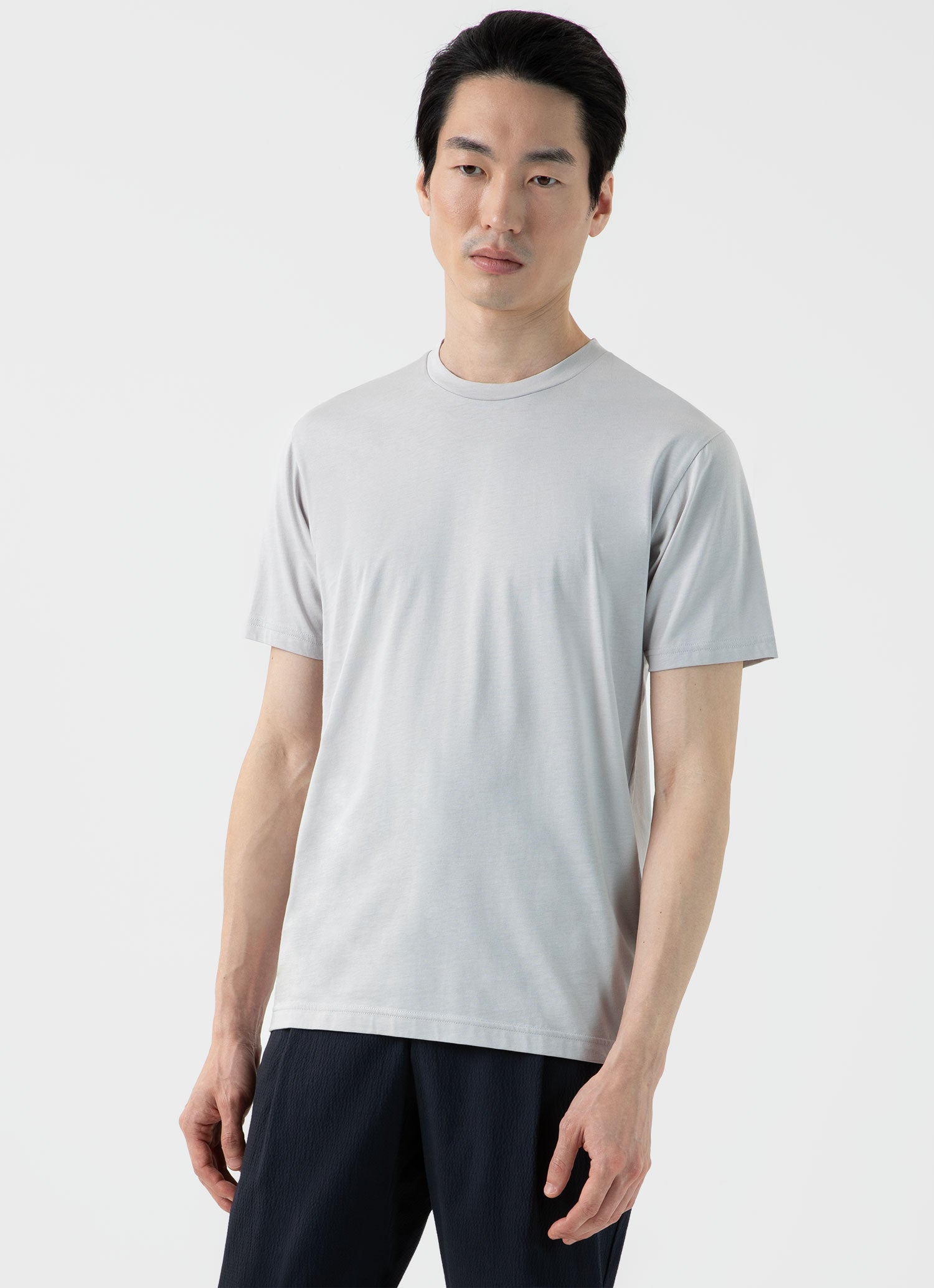 Riviera Midweight Tshirt for Men in Smoke