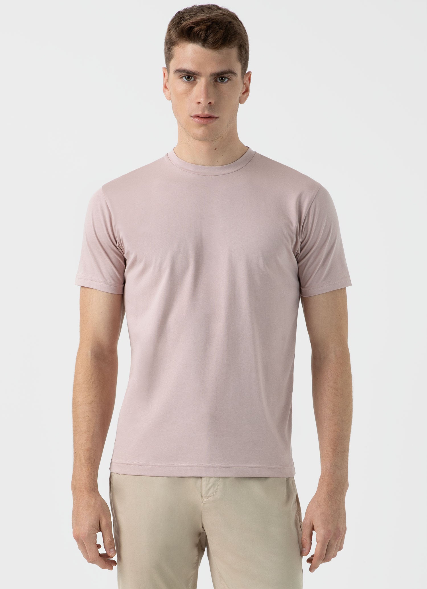 Riviera Midweight Tshirt: Pale Pink - Men's - Result