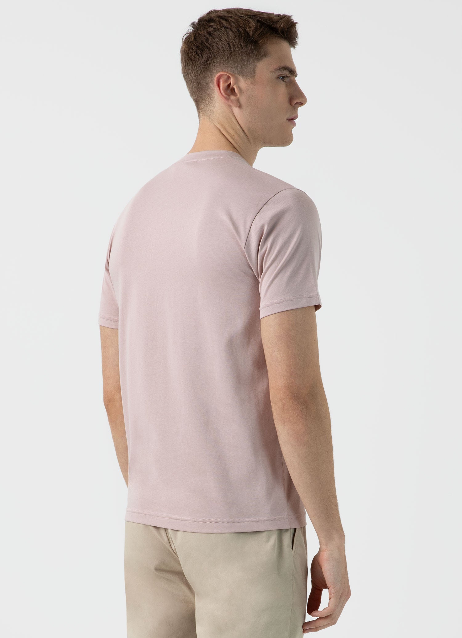 Riviera Midweight Tshirt: Pale Pink - Men's - Result