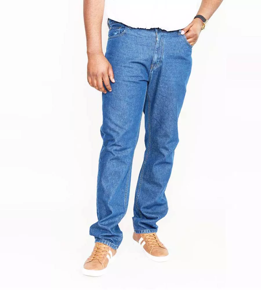 Blue Stonewash Comfort Fit Jeans for Big Men (Comfort Stonewash)