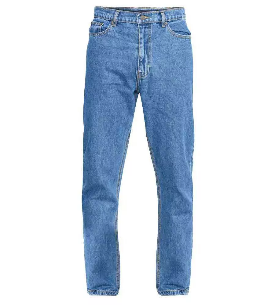 Blue Stonewash Comfort Fit Jeans for Big Men (Comfort Stonewash)