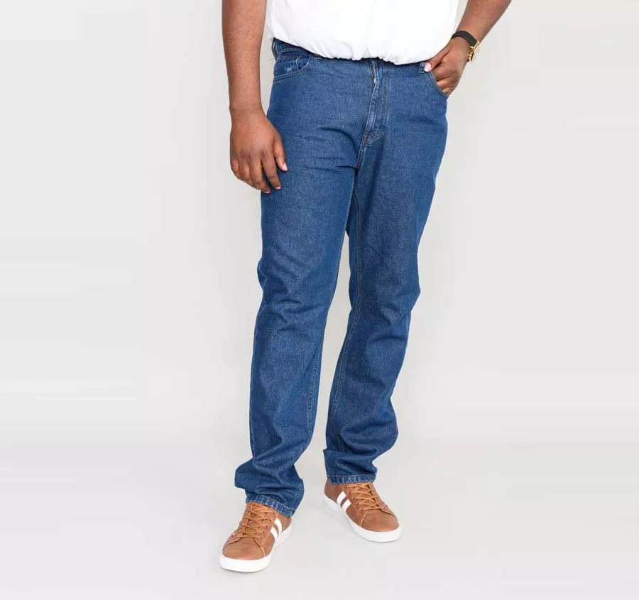 Blue Stonewash Comfort Fit Jeans for Big Men (Comfort Stonewash)