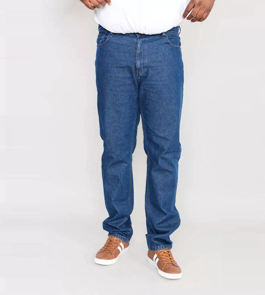 Blue Stonewash Comfort Fit Jeans for Big Men (Comfort Stonewash)