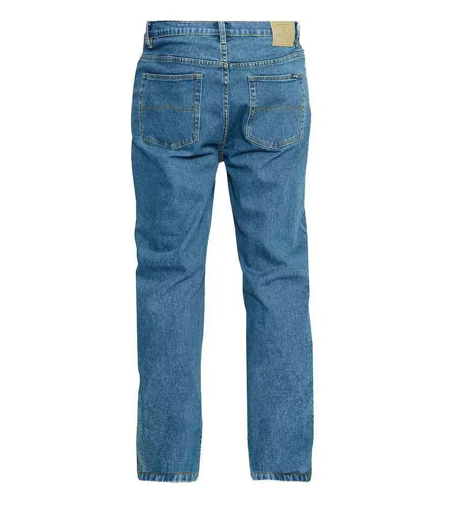 Blue Stonewash Stretch Jeans for Big Men (Carlos Stonewash)