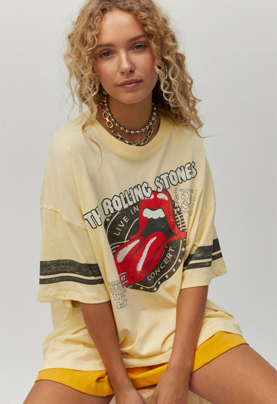 Rolling Stones Concert Oversize Tee - Daydreamer Stamp Design