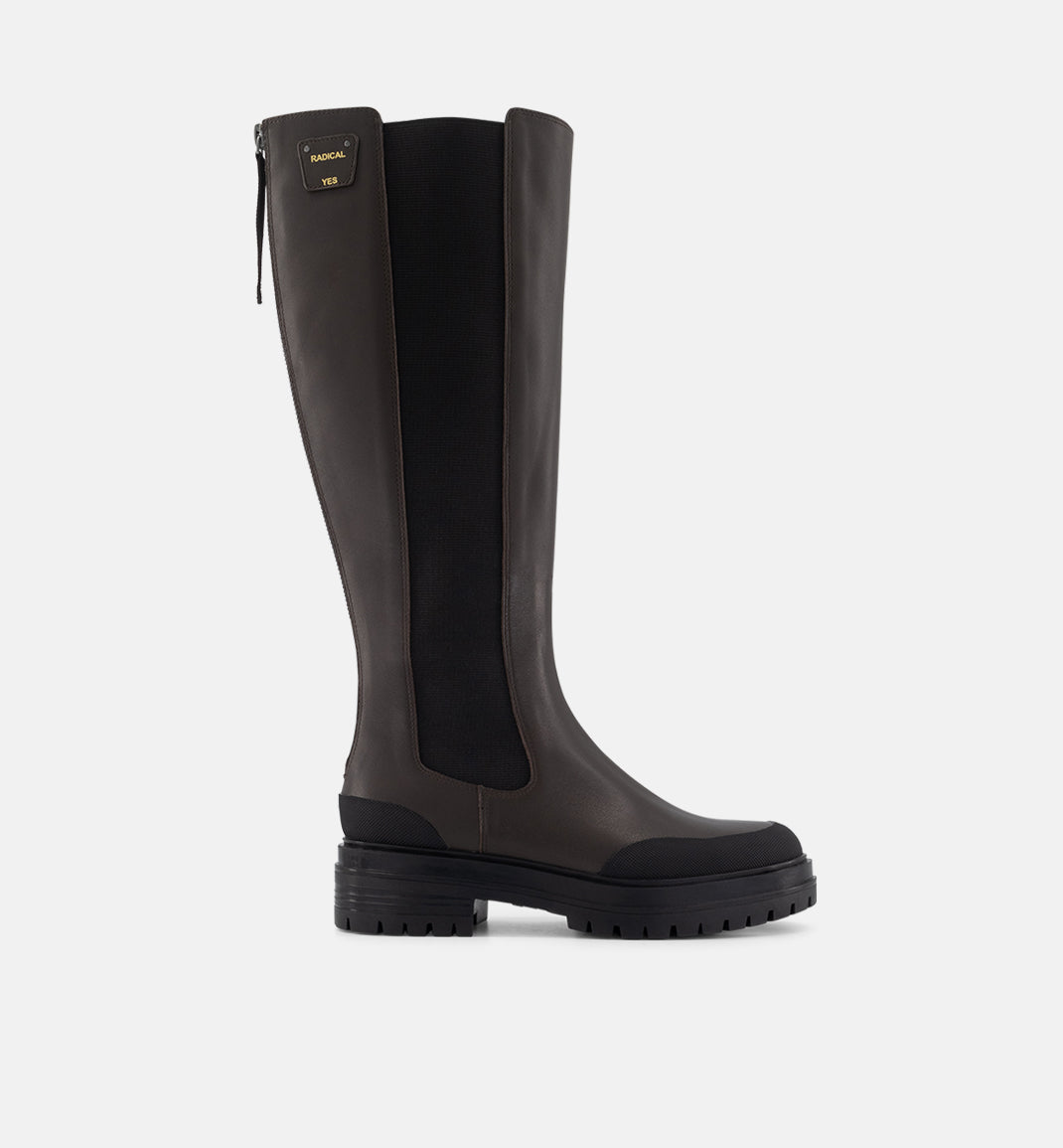 Saint Joan Tall Boot | Cocoa | Leather