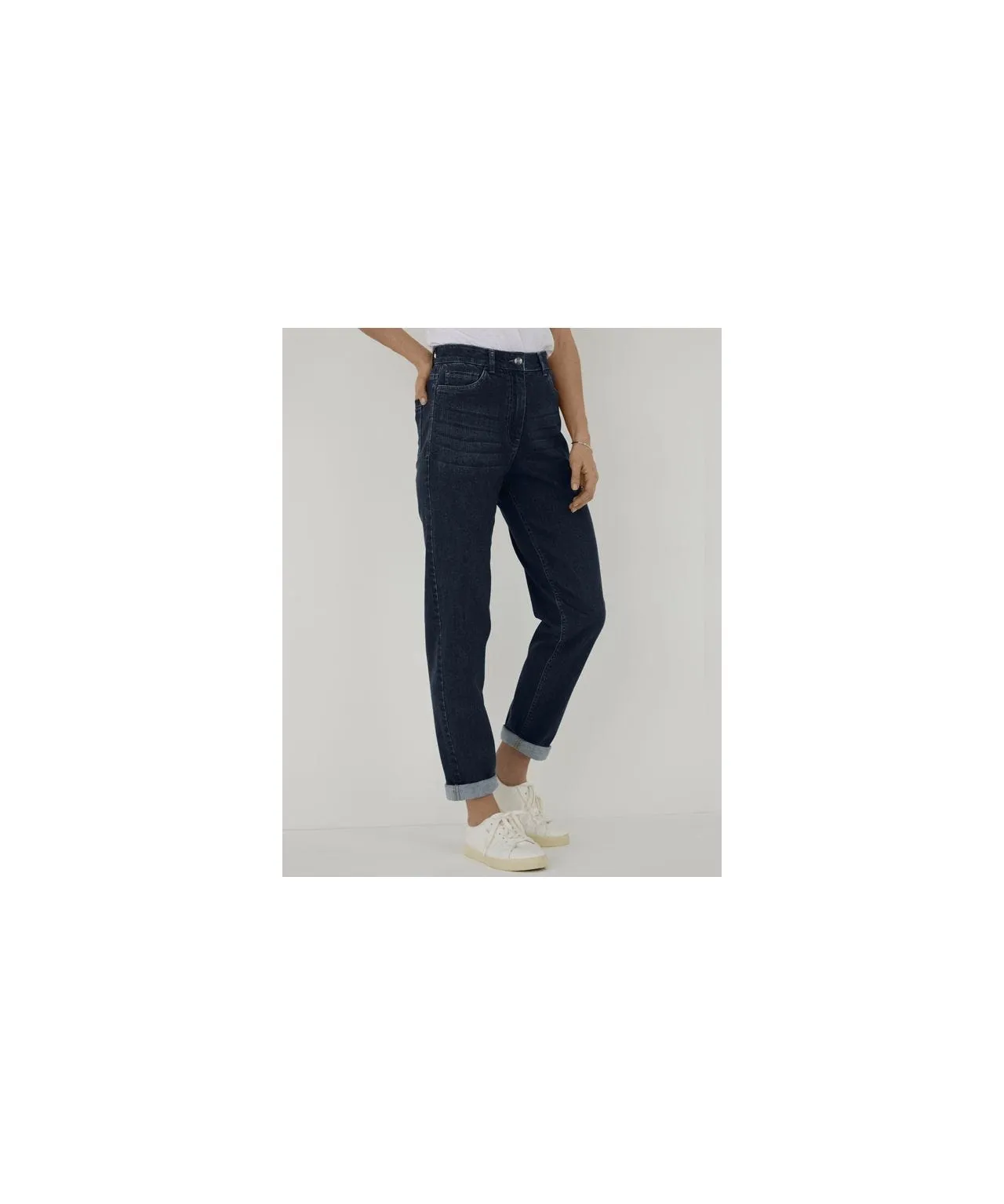 Stretch Denim Relaxed Fit Jeans