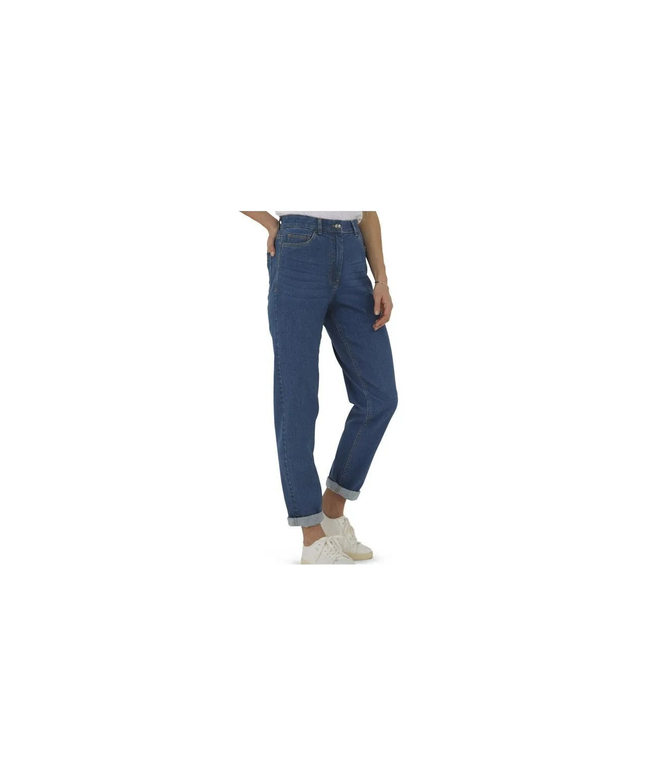 Stretch Denim Relaxed Fit Jeans