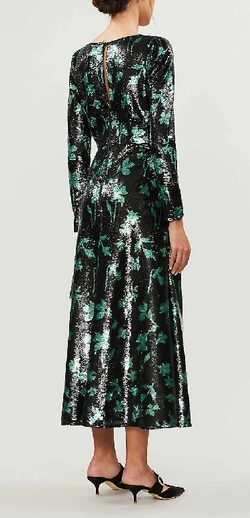 Sequin Twist Leaf Dress