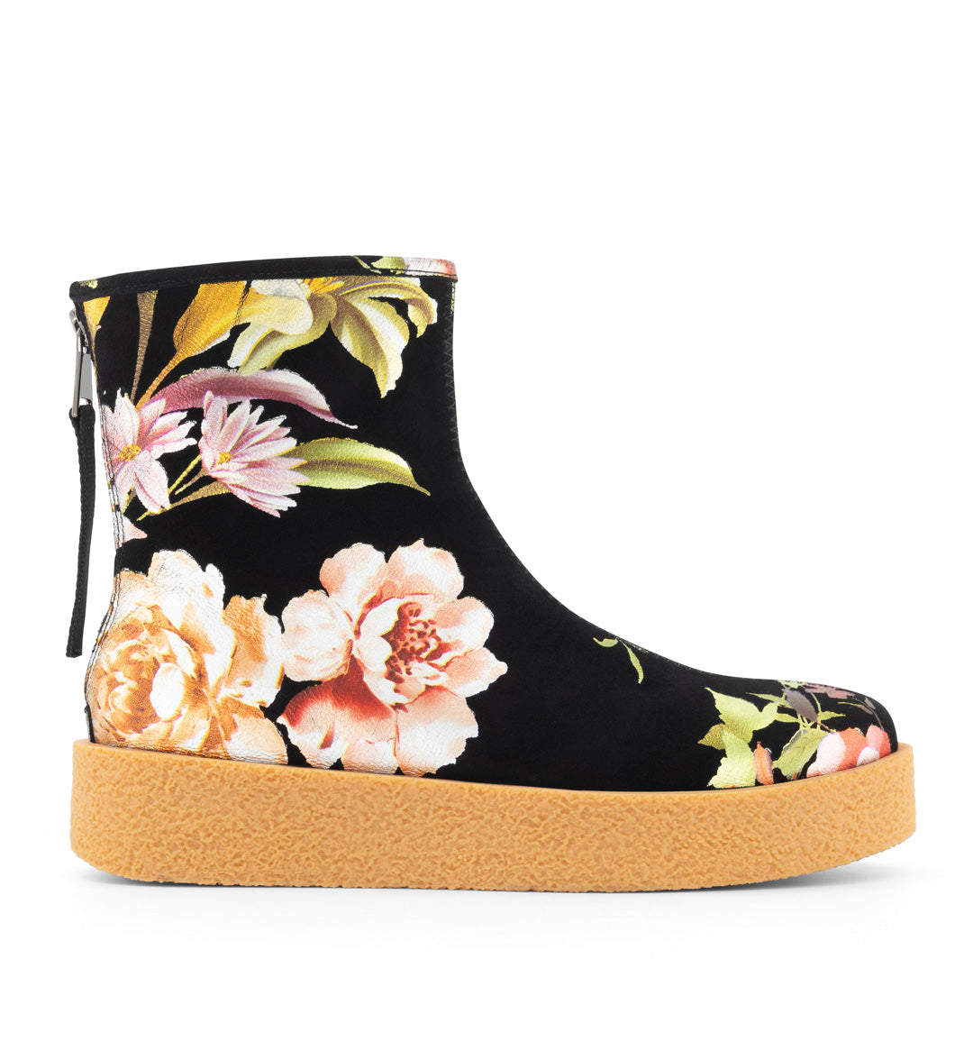 Shadow Boot - Printed Suede, Floral Inspired