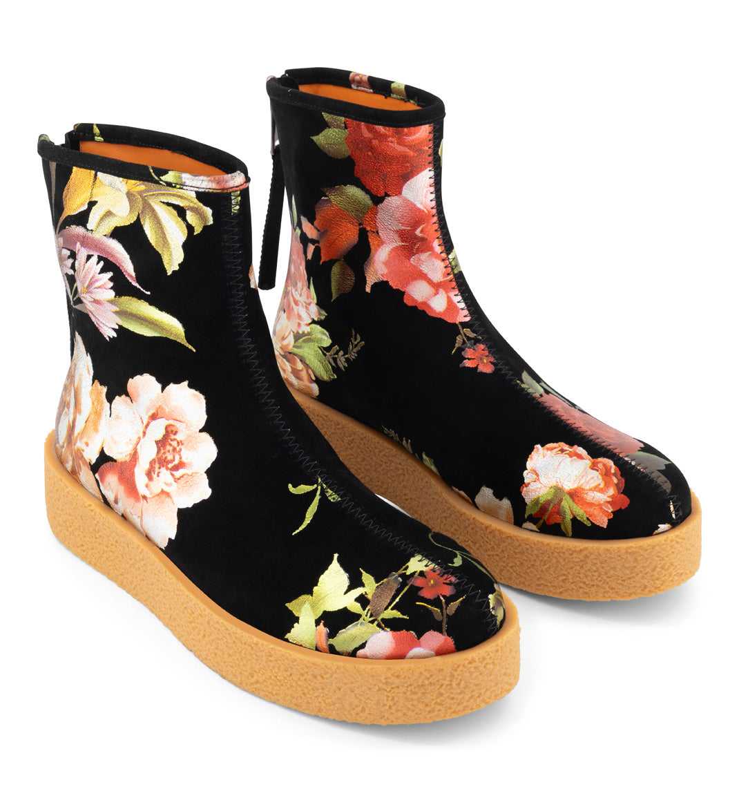 Shadow Boot - Printed Suede, Floral Inspired