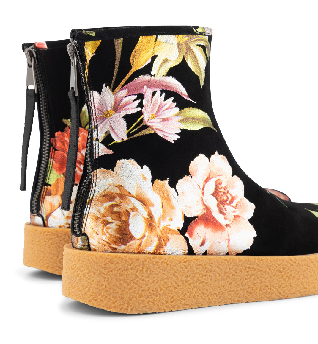 Shadow Boot - Printed Suede, Floral Inspired