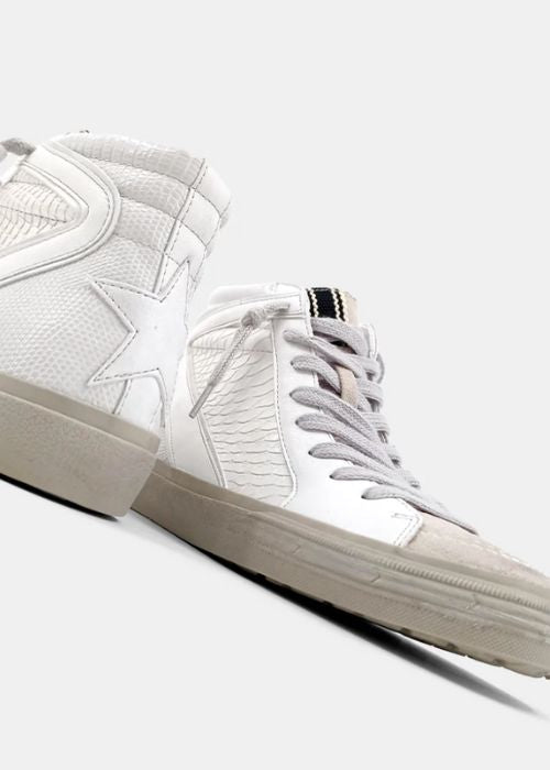 SHU SHOP Rooney White Snake Sneaker - Shop Online Now