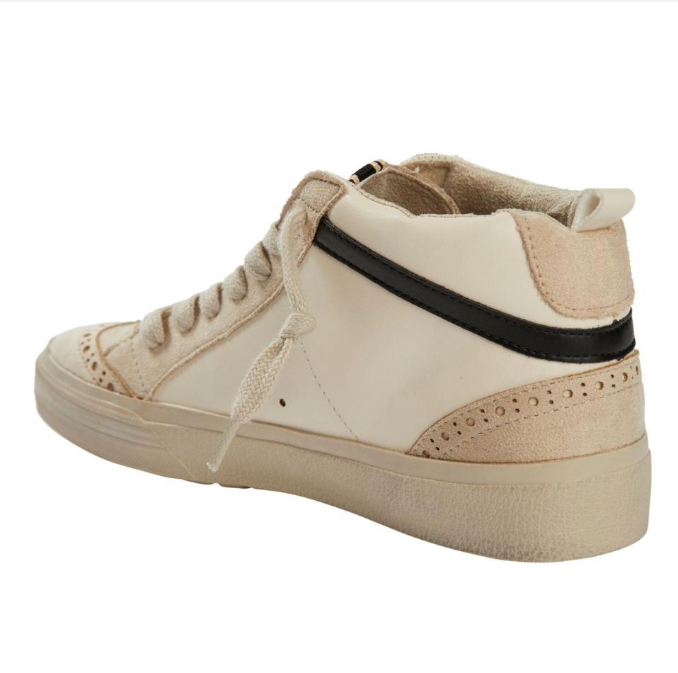 SHUSHOP White Mid Top Sneakers - Paulina - Buy Now