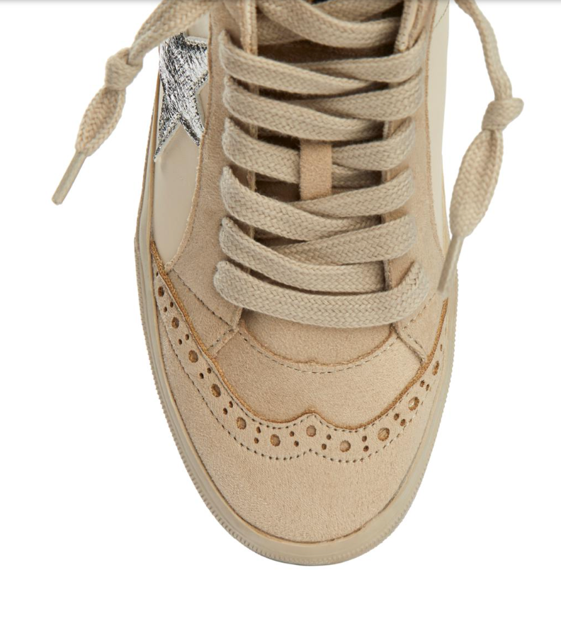 SHUSHOP White Mid Top Sneakers - Paulina - Buy Now