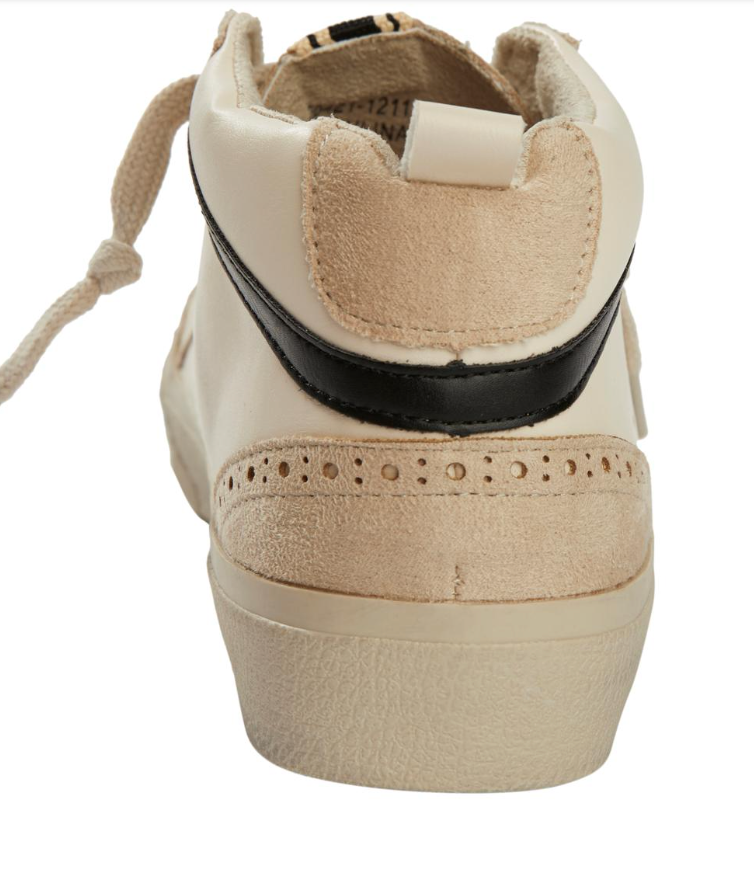 SHUSHOP White Mid Top Sneakers - Paulina - Buy Now