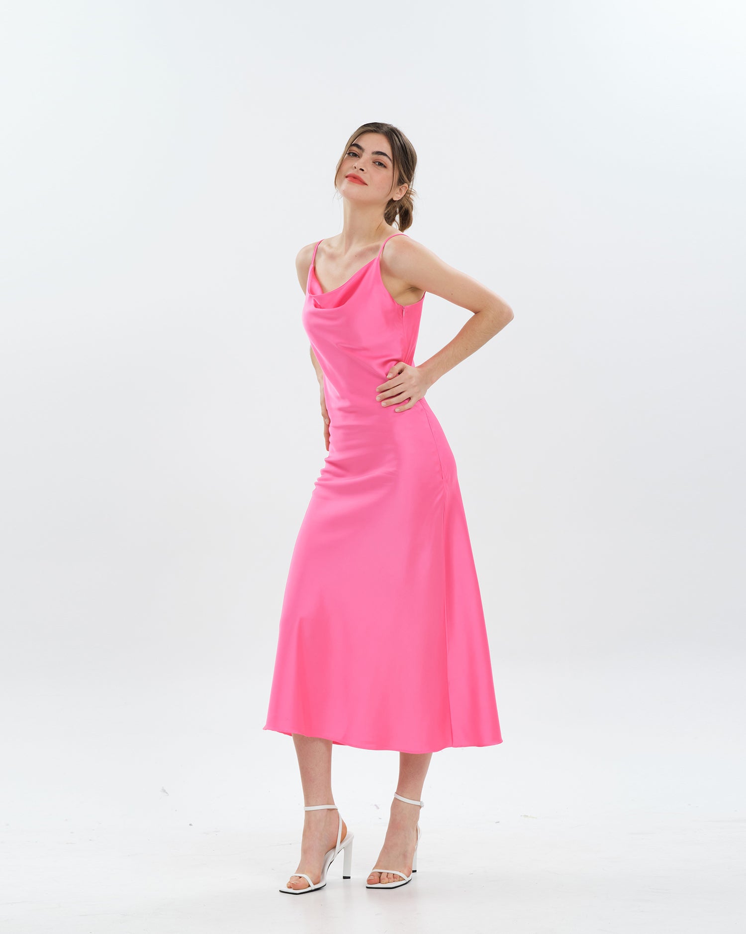 Silk Sleeveless Cocktail Dress IA13