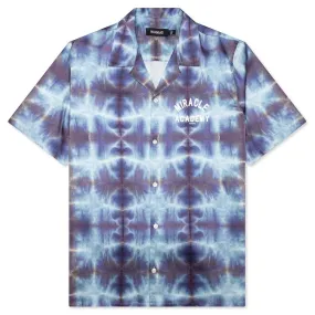 Silk Tie Dye Short Sleeve Shirt - Vibrant Colors