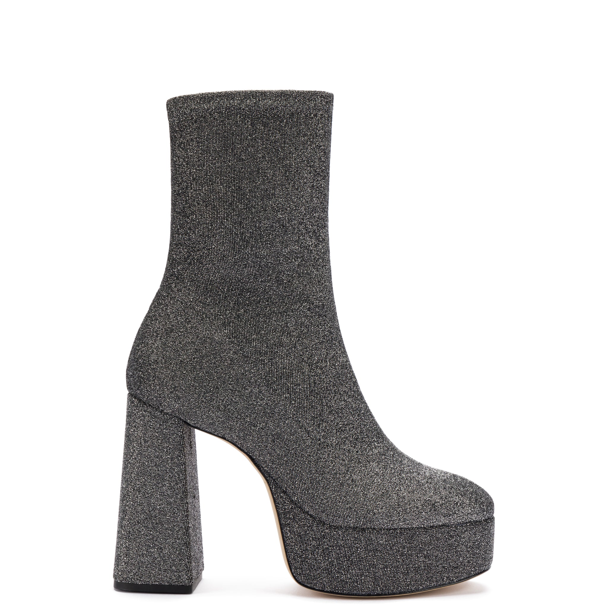 Silver Lurex Dolly Stretch Boot