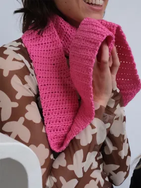 Pink Narrow Scarf