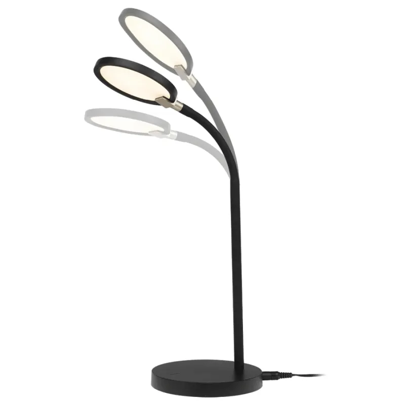 Smart Lighting Laine Flexible LED Task Touch Lamp Black 6W by Brilliant