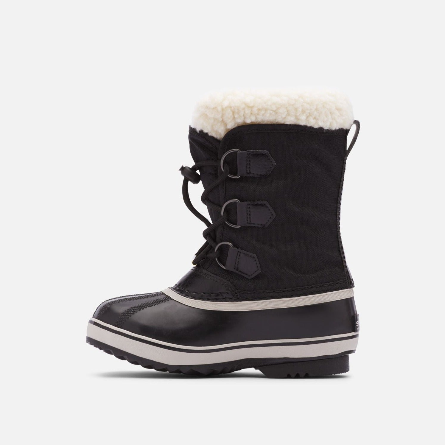 Sorel Youth Black Nylon Yoot Pac Boot