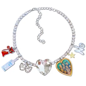 Sparkling Crystal Heart Pendant Necklace