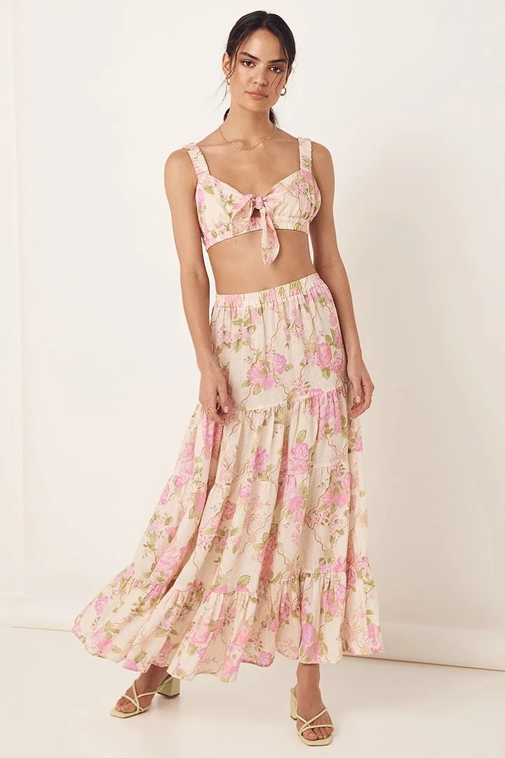 Spell Gypsy Rose Garden Tiered Skirt