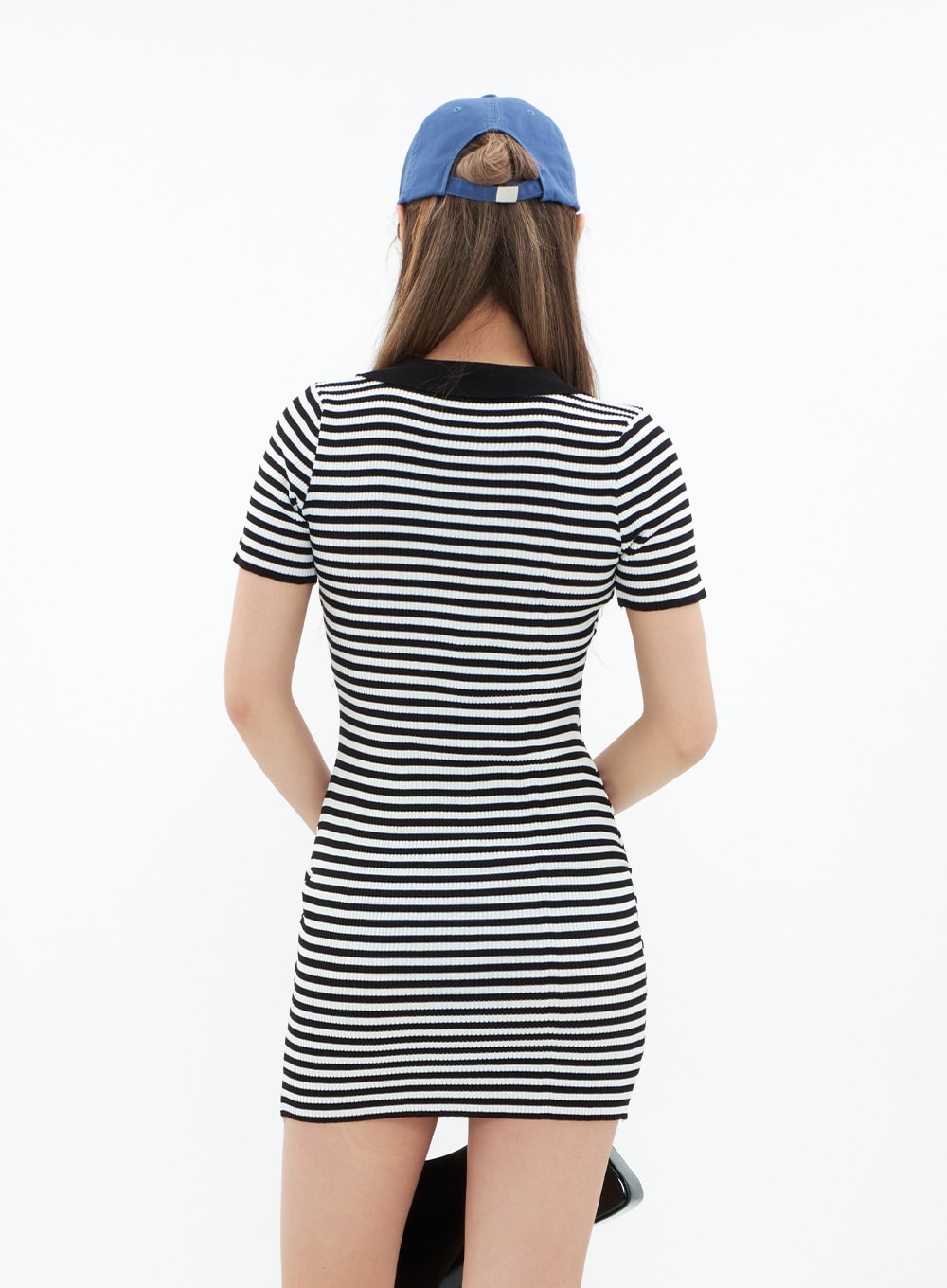 Striped Collar Mini Dress CM29