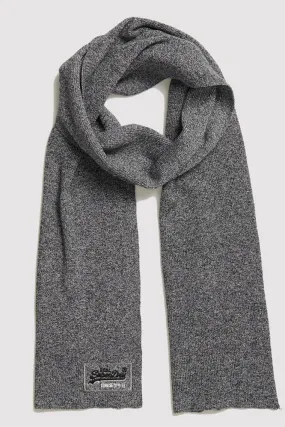 Basalt Grey Grit Superdry Orange Label Scarf