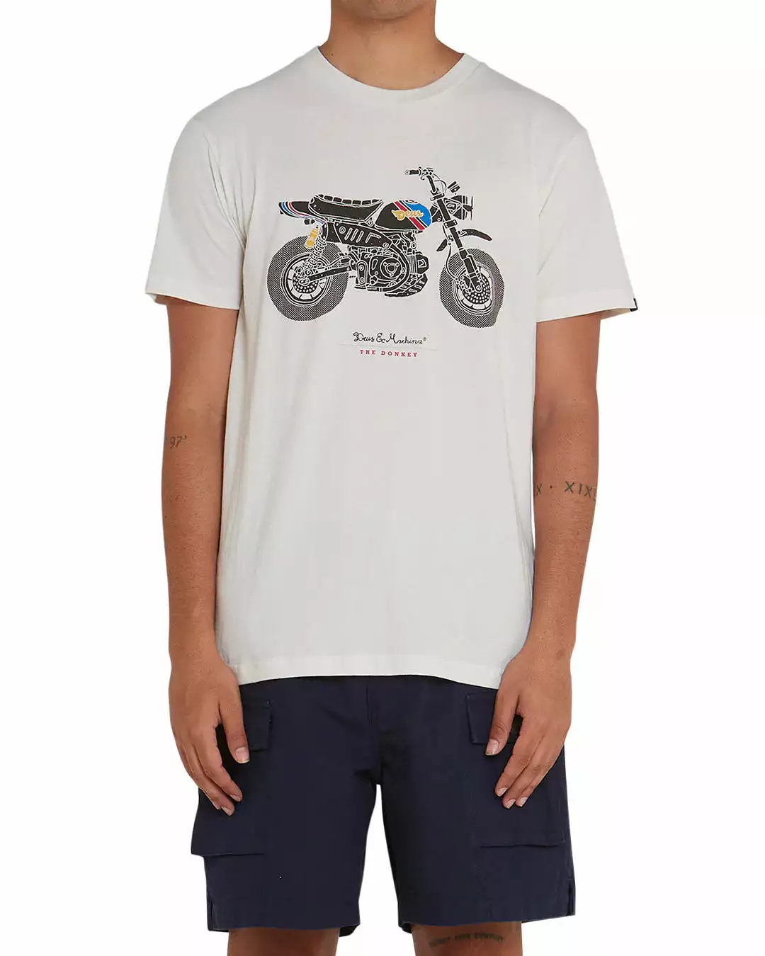 T-shirt vintage white - Deus Monkey