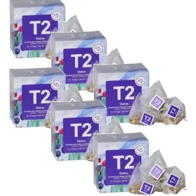 T2 Detox Tea Bag Pack - 10 Tea Bags, Box of 6