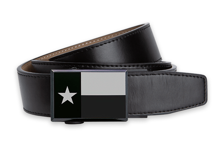 Texas Heritage Black Dress Belt - 1 3/8 Strap - Best Price Guaranteed