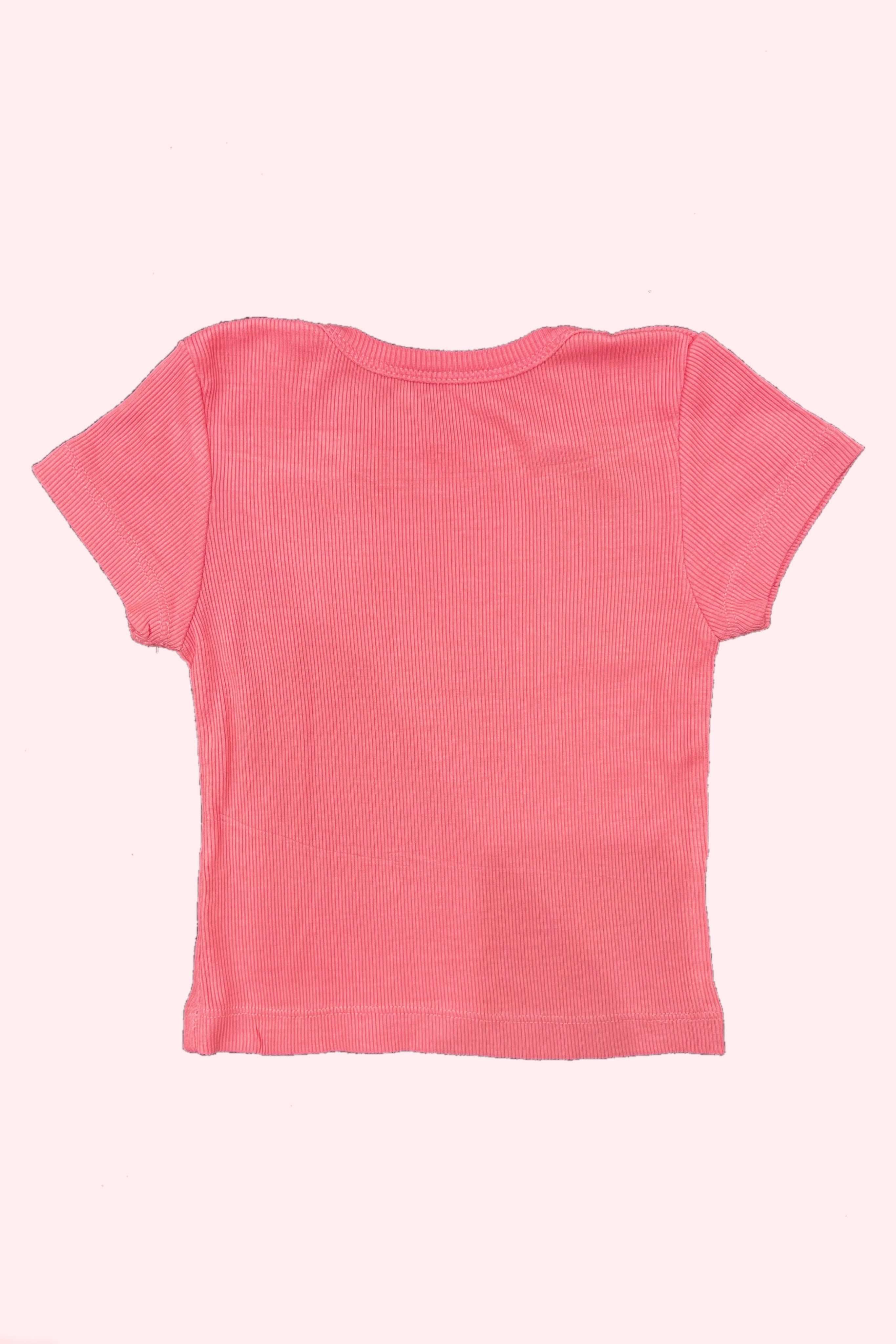 The optimized term for Pink St Barts Ribbed Tee is Pink Ribbed Tee from St Barts.