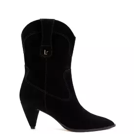 Thelma Black Suede Boot - Best Price & Fast Shipping | Shop Now!