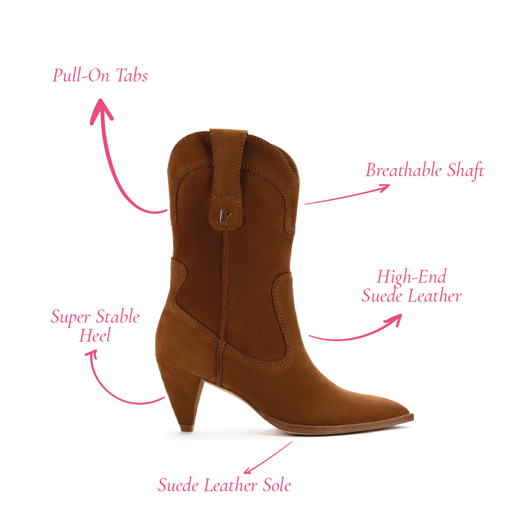 Thelma Boot, Tobacco Suede - Buy Online Now!