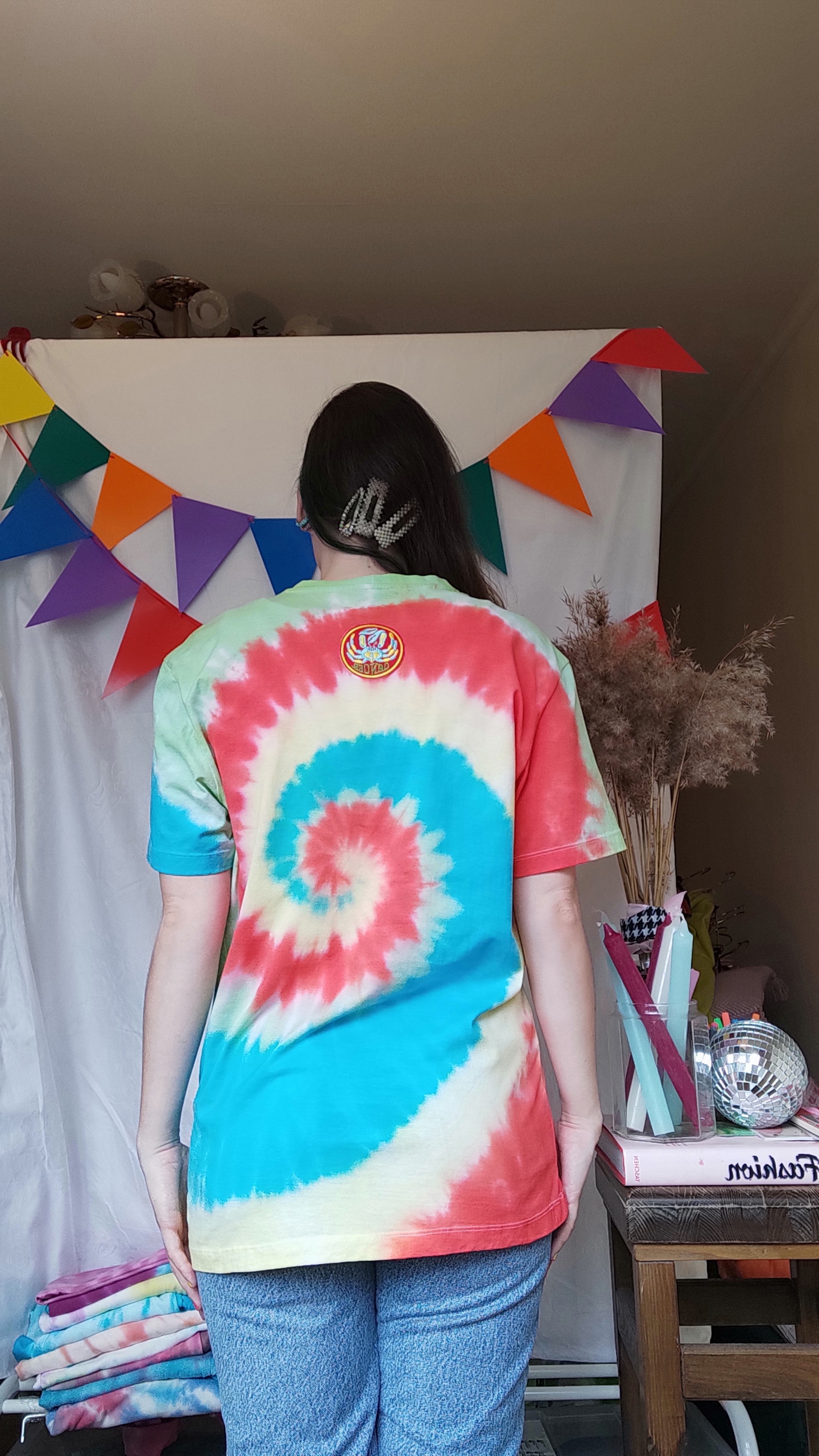 Tie-Dye T-Shirt for Cancer Awareness