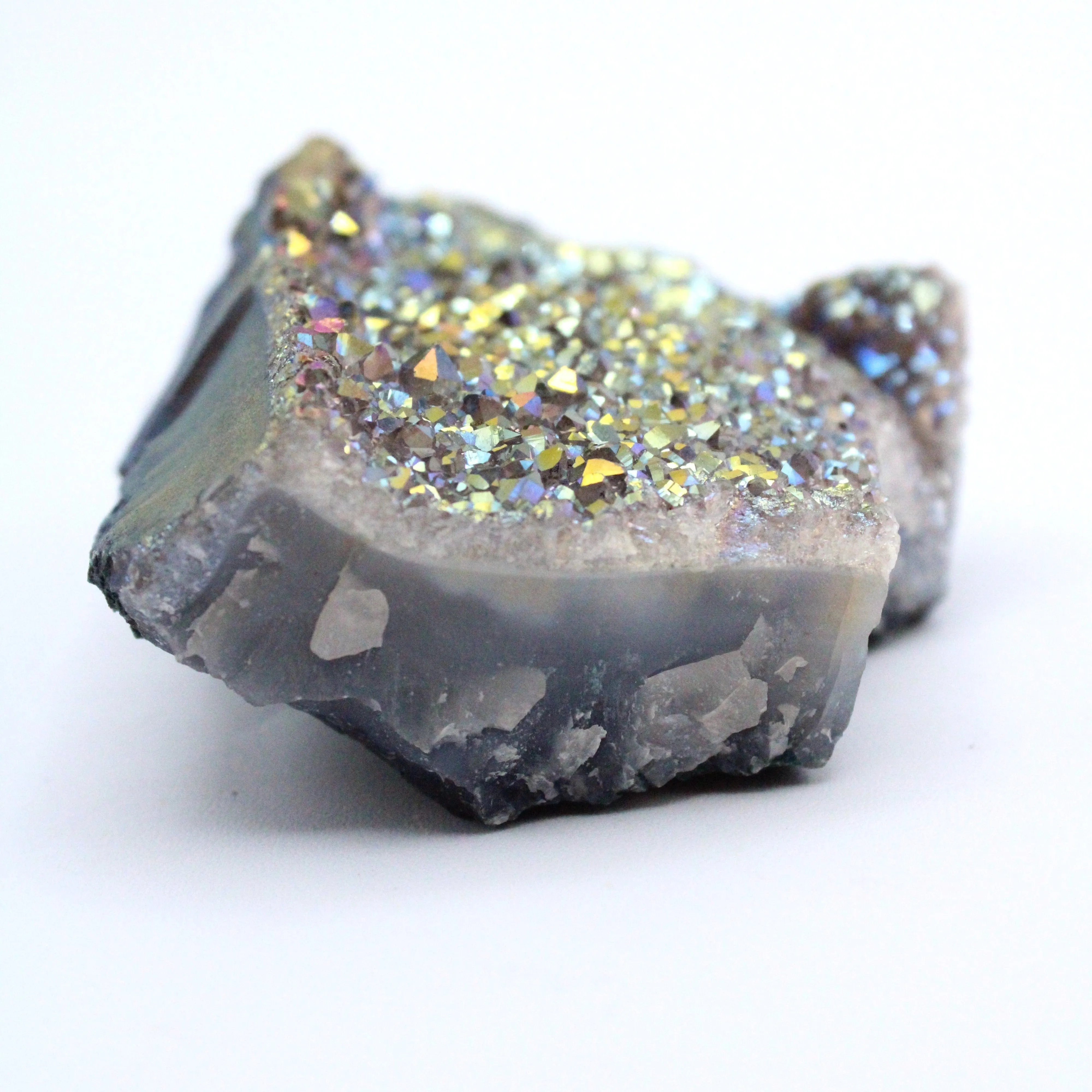 Titanium Aura Quartz Crystal - High Quality Specimen for Sale | Shop Now