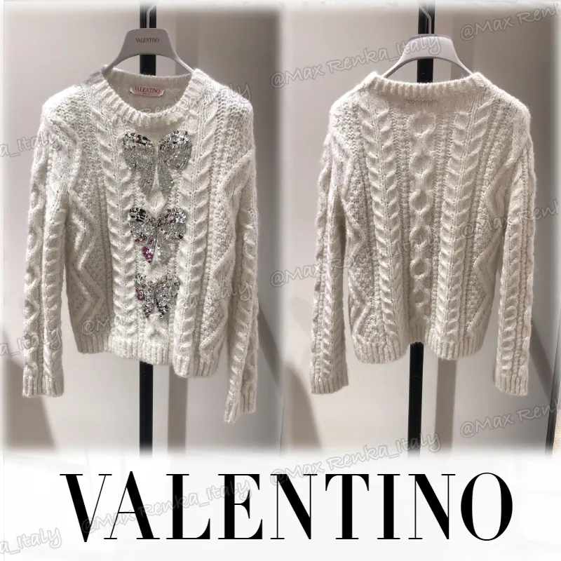 VALENTINO Long Sleeves Elegant Style Outlet