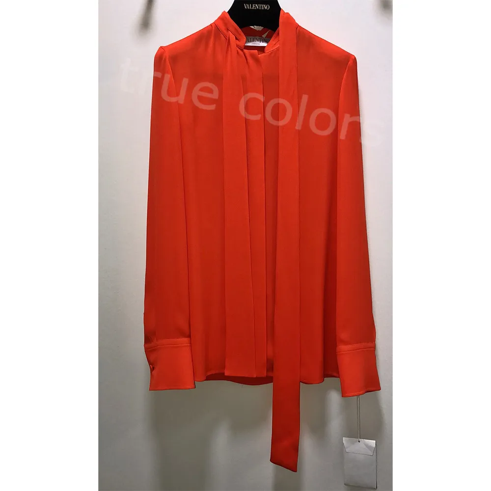 Valentino Casual Silk Street Style Long Sleeves Plain